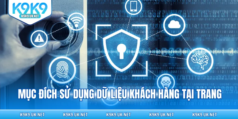 Mục đích sử dụng dữ liệu khách hàng tại trang